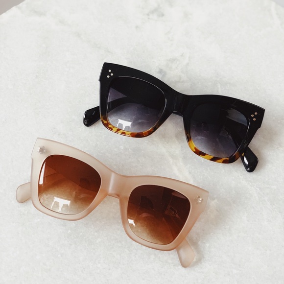 🆕Remy Nude Matte Lucite Oversized Sunglasses - Picture 7 of 8